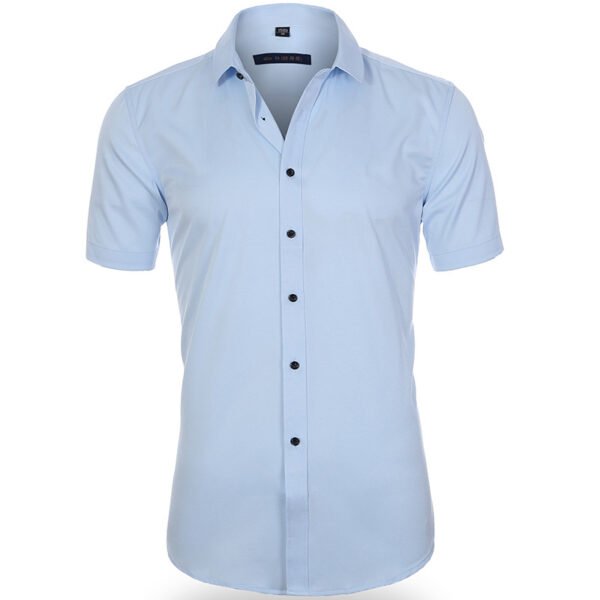 Camisa social Adulto manga curta (95% poliéster 5% elastano) - Image 4