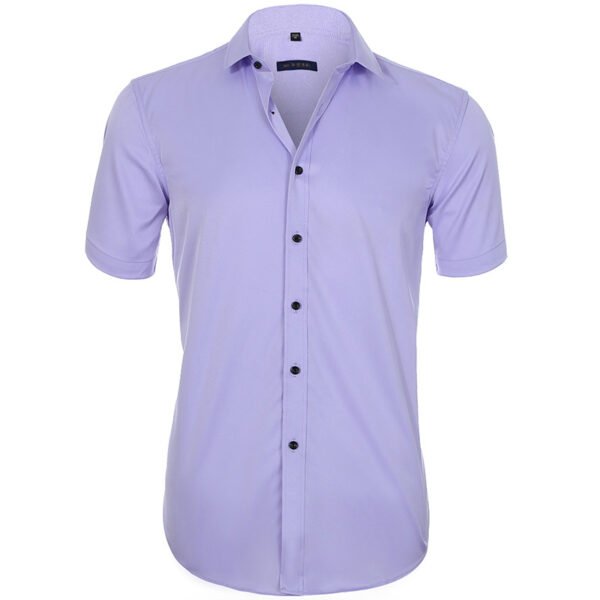 Camisa social Adulto manga curta (95% poliéster 5% elastano) - Image 5