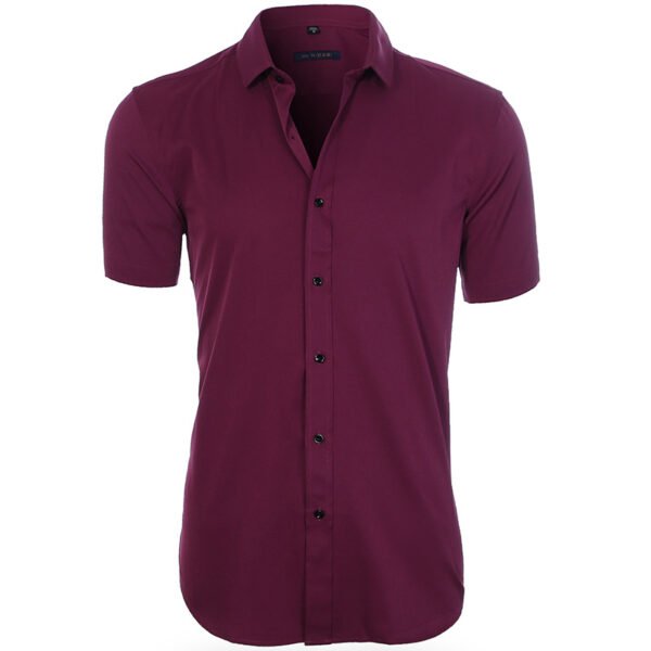 Camisa social Adulto manga curta (95% poliéster 5% elastano) - Image 7