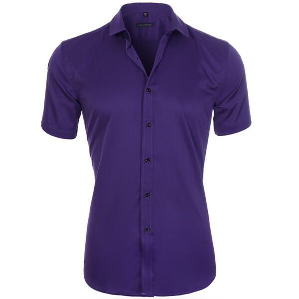 Camisa social Adulto manga curta (95% poliéster 5% elastano) - Image 10